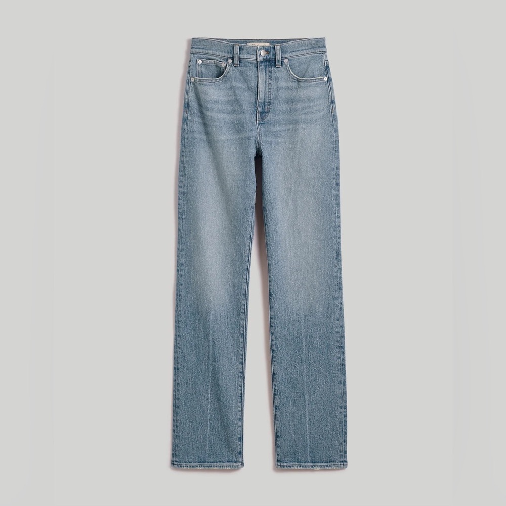 Madewell The Tall '90s Straight Jean Rondell Wash Crease Edition, Size 33T, NWT